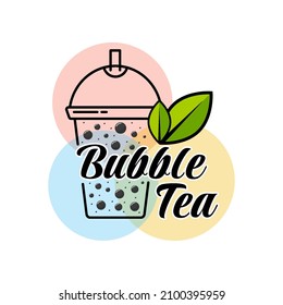 Bubble Tea logo inspiration. Boba Drink Concept
