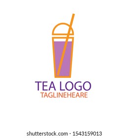 bubble tea logo for tea shop or other water