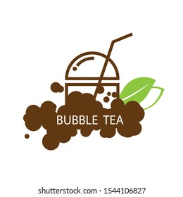 bubble tea logo for tea shop or other water