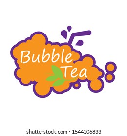 bubble tea logo for tea shop or other water