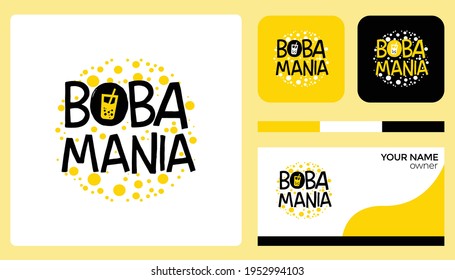 bubble tea logo tamplate for your business