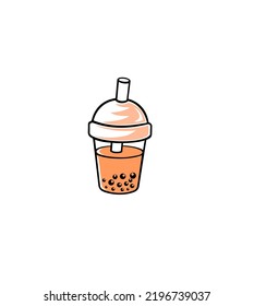 Bubble Tea Logo Vector Art
