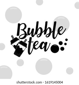 bubble tea logo for website decoration or marketing. vector, illustration.