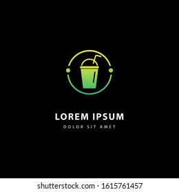 Bubble Tea or Milk Cocktail Logo (5)