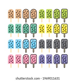 The Bubble Tea, Pearl milk tea ice pop.
