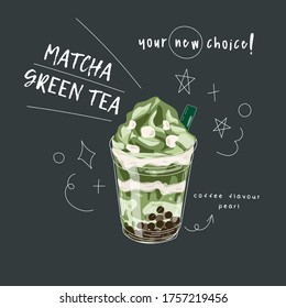 Bubble tea Special Promotions design, Pearl milk tea , Yummy drinks, coffees and soft drinks with logo and doodle style advertisement banner. Vector illustration.