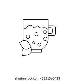 bubble tea vector type icon