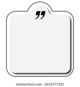 Globo de discurso en blanco de Anuncio testimonial de burbuja