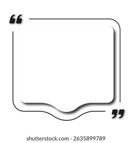 Bubble testimonial banner blank speech balloon