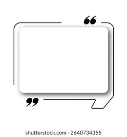 Bubble testimonial banner empty speech cloud