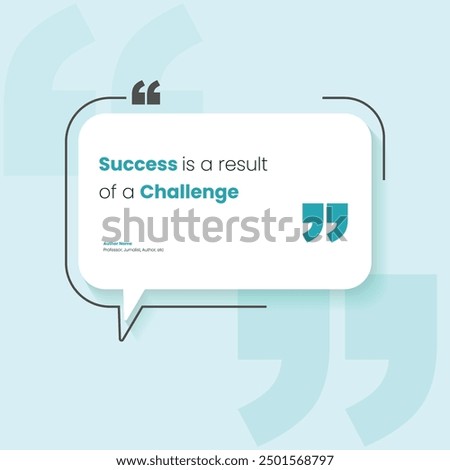 Bubble testimonial banner, quote, infographic. Social media post template designs for quotes. Empty speech bubbles, quote bubbles and text box