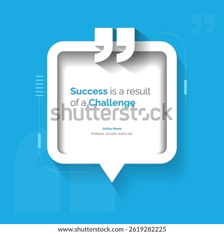 Bubble testimonial banner, quote, infographic. Social media post template designs for quotes. Empty speech bubbles, quote bubbles and text box