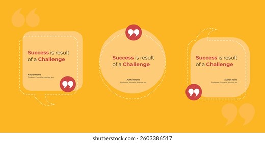 Bubble testimonial banner set, quote, infographic. Social media post template designs for quotes. Empty speech bubbles, quote bubbles and text box
