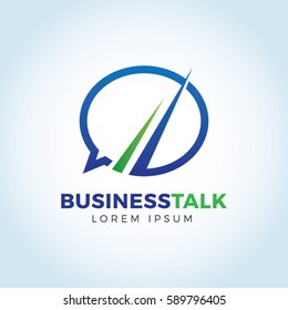 Bubble Text Business Talk Logo Sign Symbol Icon 