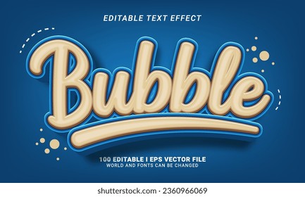 bubble text effect graphic style