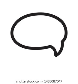 bubble text icon for anime or manga writer text box for a character