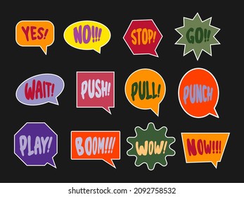 bubble text icon symbol sticker chat illustration design
