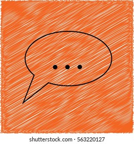 Bubble Text Icon Vector
