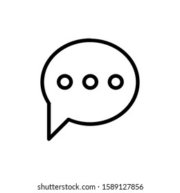 Bubble Text icon vector illustration logo template for many purpose. Isolated on white background.