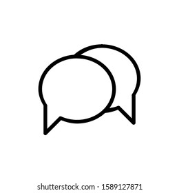 Bubble Text icon vector illustration logo template for many purpose. Isolated on white background.