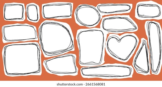 Bubble text set. Blank space for labeling. Vector stock eps 10.eps