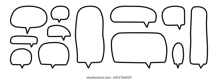 Bubble for text in the style of Hand drawn.