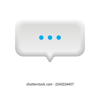 bubble text vector template on white background.