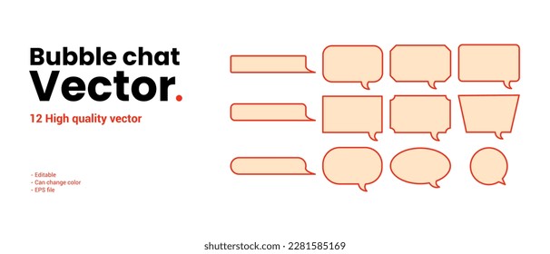 Bubble text vector for your design