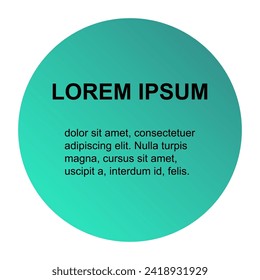 Bubble title shape, banner geometric design icon, modern frame vector illustration .