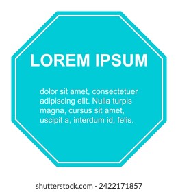 Bubble Titelform, geometrisches Banner-Design-Symbol, moderne Frame Vektorgrafik .
