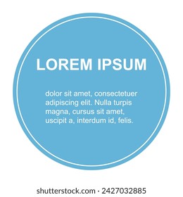 Bubble title shape, banner geometric design icon, modern frame vector illustration .