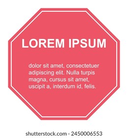 Bubble title shape, banner geometric design icon, modern frame vector illustration .
