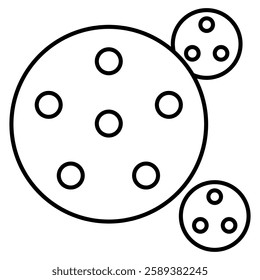 Bubble Universe icon represented by Bubble Universe symbol Line style.