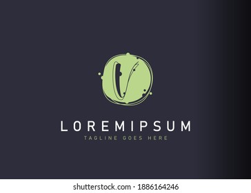 Bubble V letter logo design. illustration of abstract bubble V letter icon design. Vector design