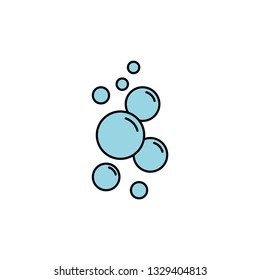 bubble vector color icon