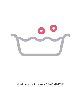 bubble vector color line icon 