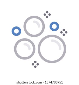 bubble vector color line icon 