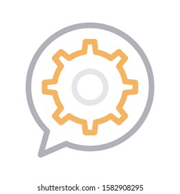 bubble vector color line icon 