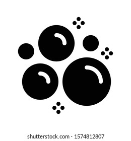 bubble vector glyph flat icon 