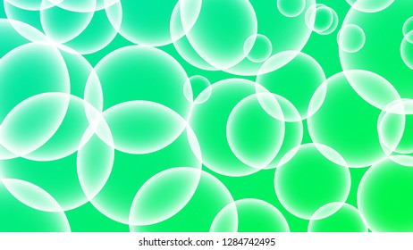 Bubble vector with a gradient color background
