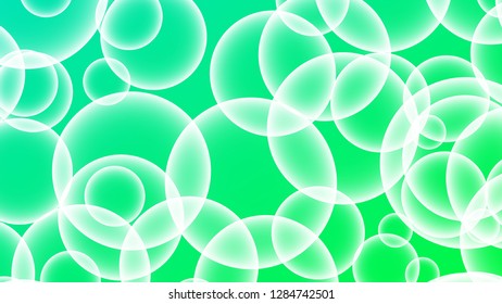 Bubble vector with a gradient color background