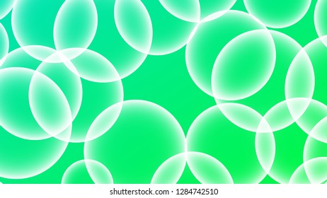 Bubble vector with a gradient color background