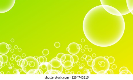 Bubble vector with a gradient color background