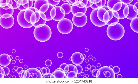 Bubble vector with a gradient color background