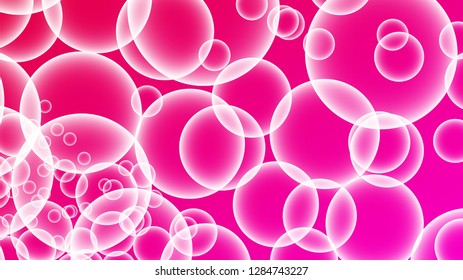 Bubble vector with a gradient color background