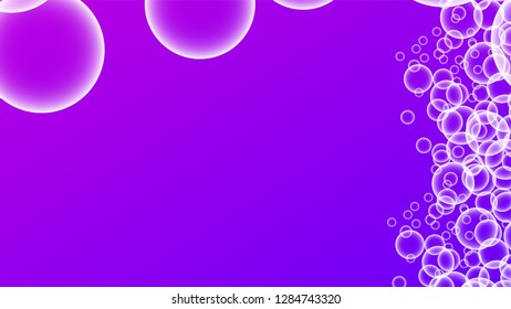 Bubble vector with a gradient color background