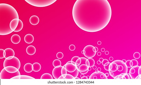 Bubble vector with a gradient color background