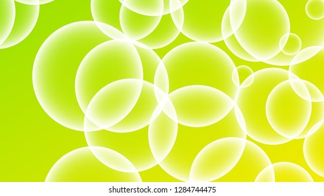 Bubble vector with a gradient color background