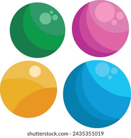 Bubble vector Holi festival icon