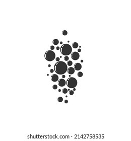 Bubble vector icon. Vector flat sign illustration